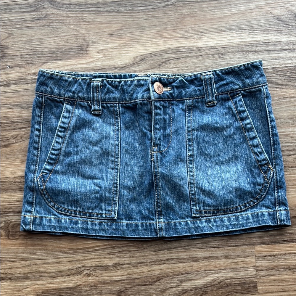 Aeropostale Blue Cargo Mini Skirt Casual